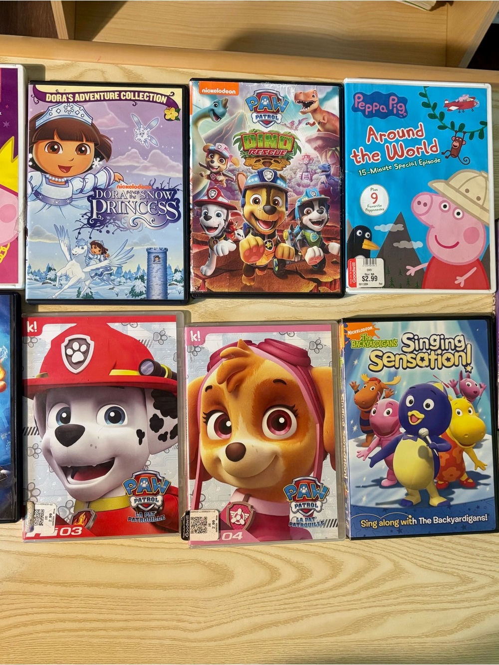 Kids DVD bundle-Backyardigans, paw patrol, peppa pig